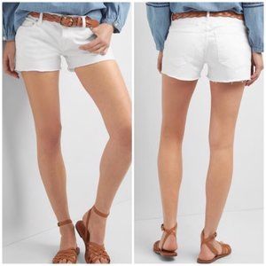 Gap Summer Cutoff white jean shorts